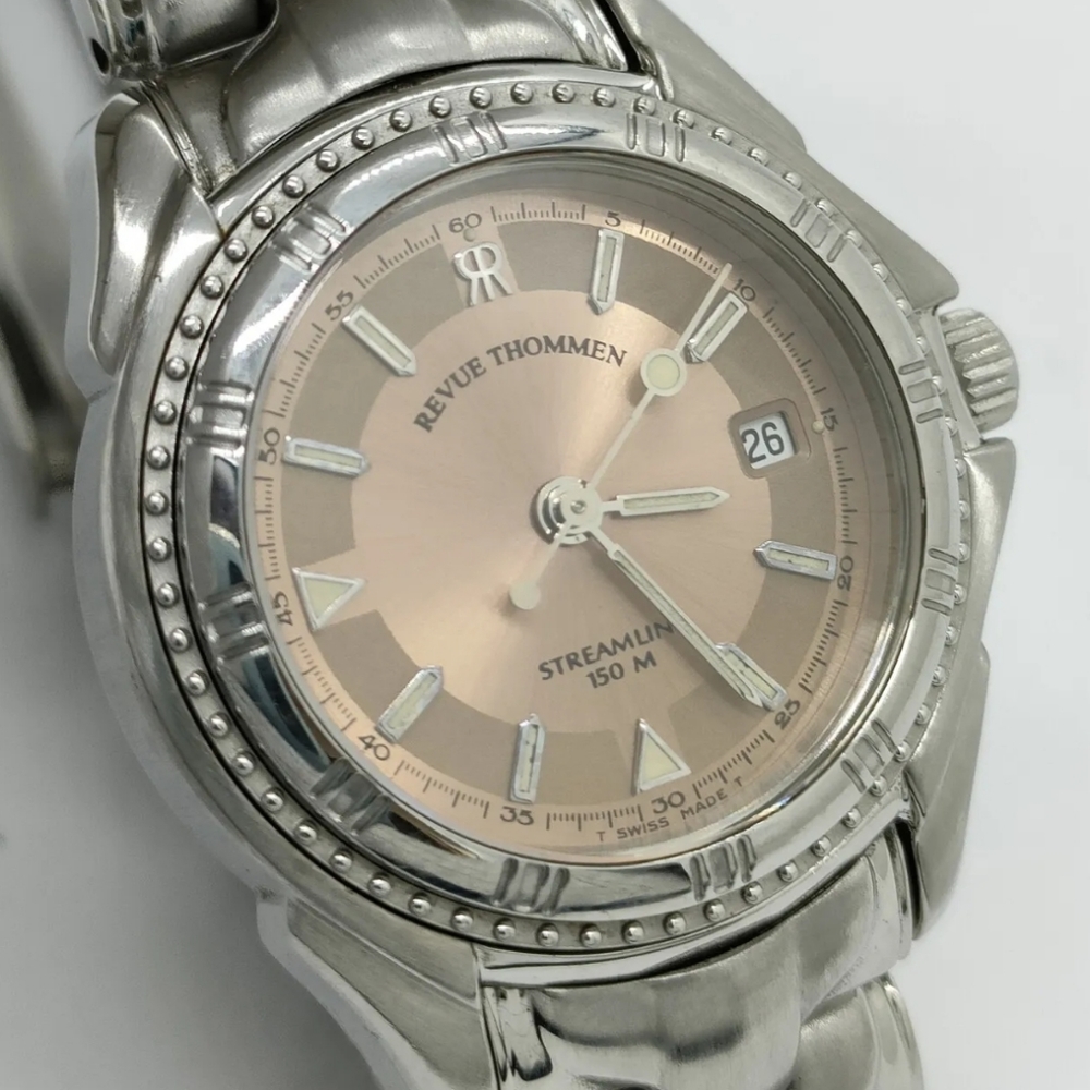 REVUE THOMMEN Watch Streamline 27mm Women's Pink X Silver